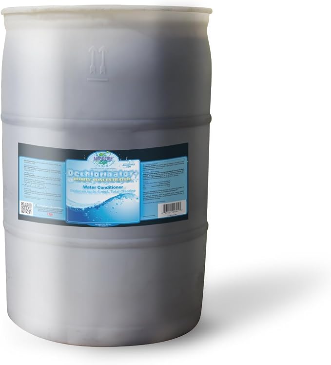 Microbe Life Hydroponics Premium Dechlorinator for Hydroponics Gardens, Chlorine and Chloramine Neutralizing Full-Function Water Conditioner for Fruits, Vegetables, and Herbs, 55 Gallons