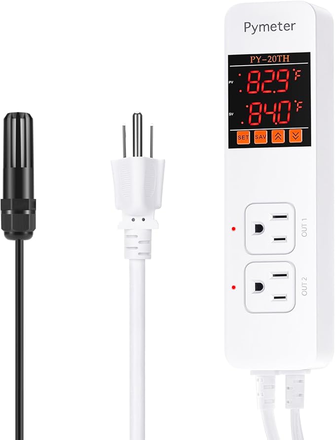 Humidity and Temperature Controller Humidistat for Mushroom Greenhouse Humidifier Dehumidifier