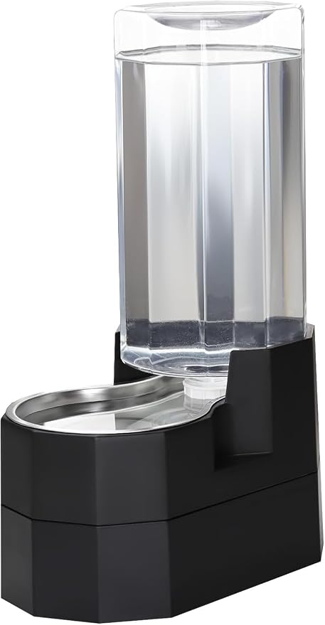 Sfozstra 9L Elevated Dog Water Dispenser - Gravity Auto-Refill, Raised Height for Seniors, Leak-Proof, Stainless Steel Bowl, for Large Dogs & Multi-Pet Homes in Kitchen, Living Room or Garage