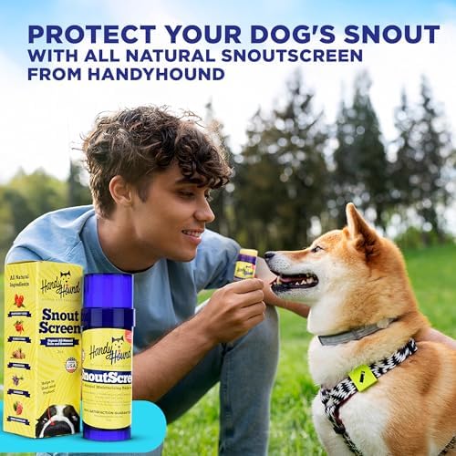 Handy Hound Paw Butter and SnoutScreen Dog Balm Bundle, Natural Paw and Snout Care for Dry Paws, Noses, Ears, Bare Spots and Sun-Exposed Outdoor Areas, Made in USA
