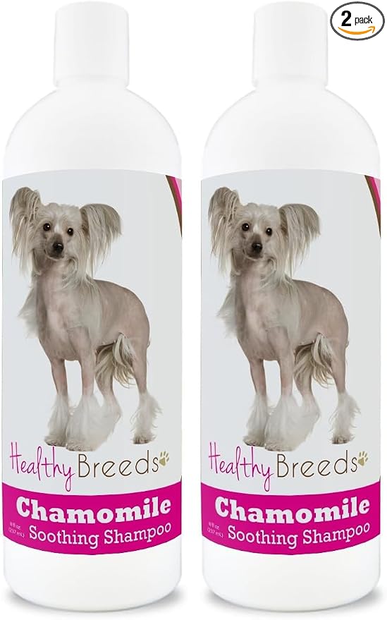 Healthy Breeds Chinese Crested Chamomile Soothing Dog Shampoo 8 oz (Pack of 2)