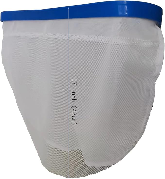 Professional 19" Fine Mesh Pool Skimmer Net - Triple Layer Net for Fine Debris Cleaning