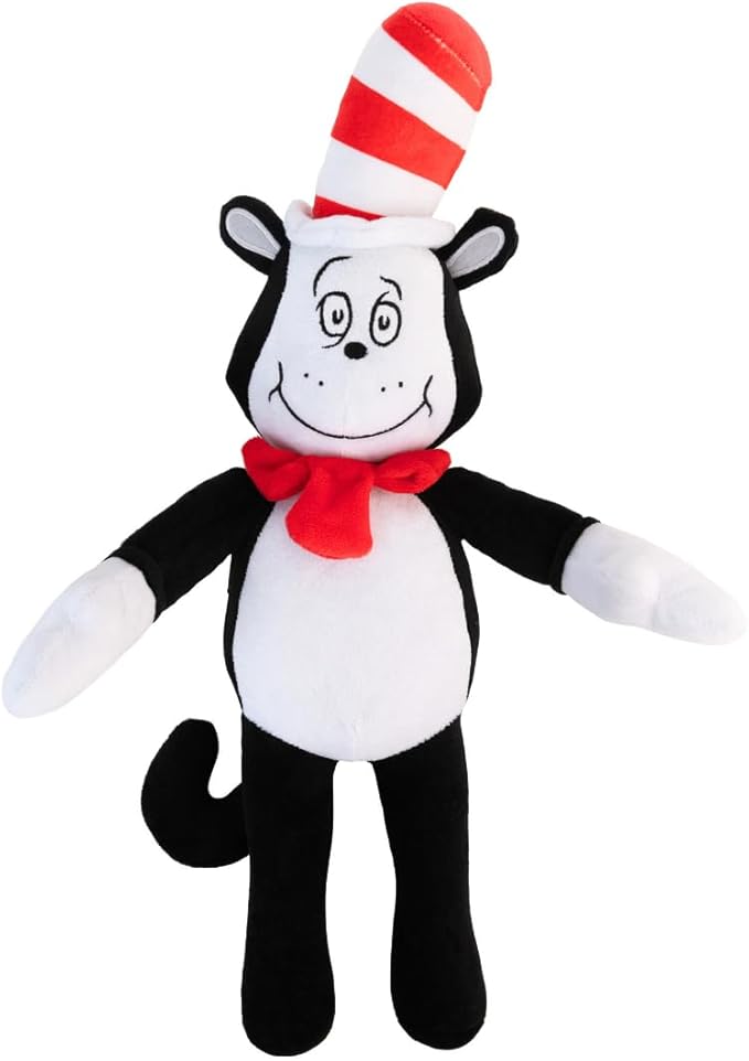 Dr Seuss Cat in The Hat Kids Bedding Super Soft Plush Cuddle Pillow Buddy, (Officially Licensed Product) By Franco