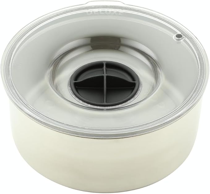 Slopper Stopper Stainless Steel Dripless Water Bowl with Tritan Plastic Lid, Holds 1 Gal, Reduces Spills & Trails Up to 85%+, Water Bowl for Giant Breed Dogs (86-130 lbs), The Original Slobber Stopper