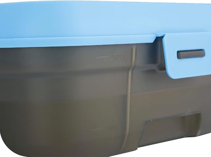 DH025 Cordless Battery Operated Pet Water Fountain, Cool Blue/Translucent Black