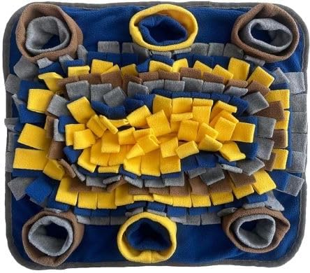 Piggy Poo and Crew Dichromatic Snuffle Foraging Mat for Dogs Perception of Color Enrichment Toy for Dogs Puppies Pigs Rabbits Cats Small Animals
