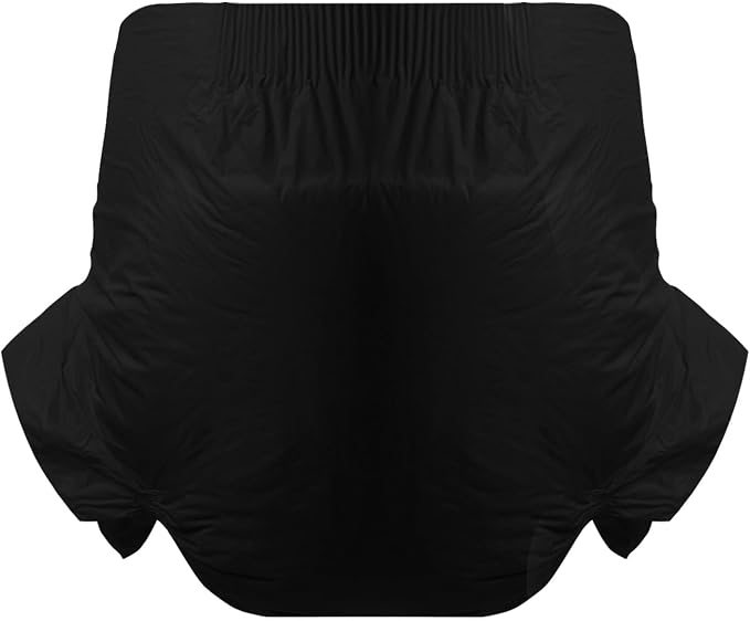 CutiePlusU Disposable Diaper Protective Underwear Absorbent Briefs - Black 10 Pieces(Large 37"-47")