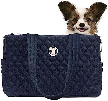 Shell Tote (ONLY for USE Interchangeable Base Pet Carrier, Quilted Denim Blue)