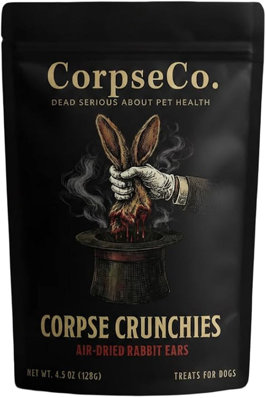 Air-Dried Dog Treats | Rabbit Ears | Single Ingredient, High Protein, Digestion Health, Premium Crunchy Snack | 100% Natural. 0% Alive. (4.5 oz)