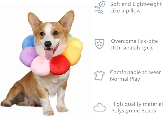 Adjustable Recovery Collar - Protective Pet Cone for Wound Healing, Soft Edge for Cats, Kittens & Small Dogs