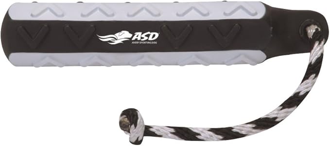 Avery ASD 3" HexaBumper Hunting Sporting Gun Dog Game Retriever Dummy | Water & Upland Mark Training Retrieval Tool | Hexagonal, Floating Design, Easy-Grip Texture, Throw Rope, Flasher (02736)