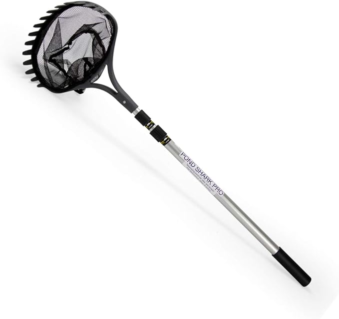 Aquascape Pond Shark Net, Skimming, Maintenance and Water Garden Tool, Extends 96-inch | 74005
