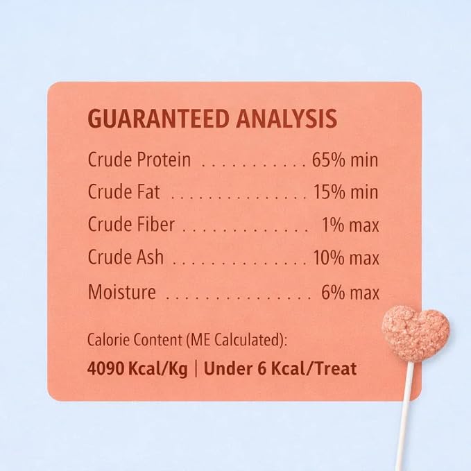 Freeze Dried Cat Treats Salmon Lollipops 12 Pops - High Protein Lickable Salmon Treats on Stick for Training Bonding - Cat Snacks No Artificial Flavors Preservatives for Kittens Cats All Ages