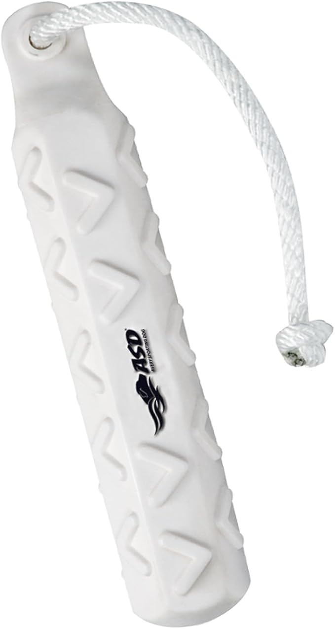 Avery ASD 2" HexaBumper Hunting Sporting Gun Dog Game Retriever Dummy | Water & Upland Mark Training Retrieval Tool | Hexagonal, Floating Design, Easy-Grip Texture, Throw Rope, White (02701)