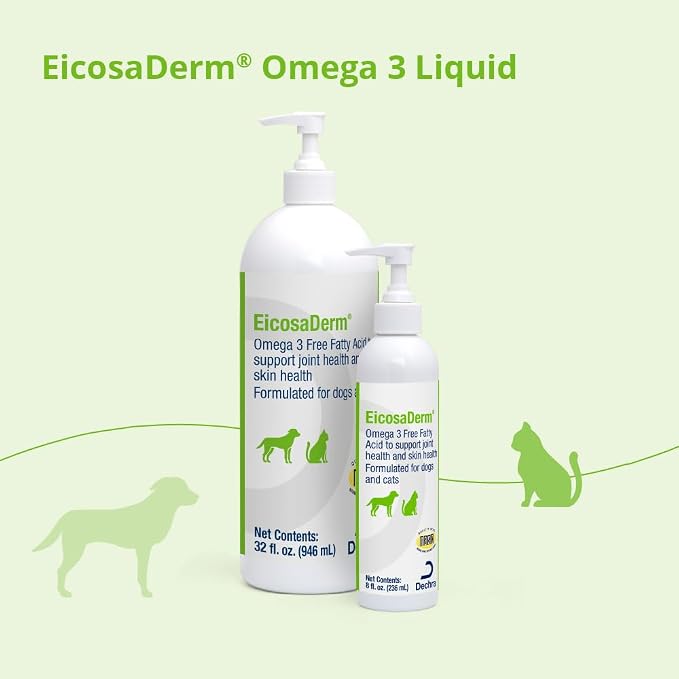 Omega 3 Liquid for Dogs and Cats, 8 oz