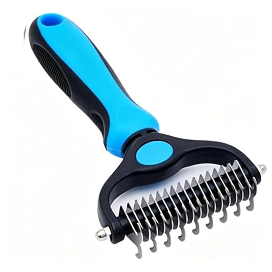 acssart Pet Grooming Brush Original - Pet Pro Grooming Tool, Deshedding for Cats & Dogs (Blue)