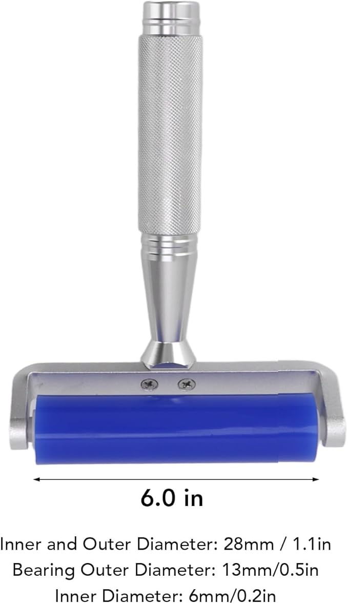 Silicone Lint Remover Roller with Metal Handle Reusable Static Fabric for Clothes,Couch & Pet Hair,Easy Grip 12in Tool