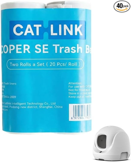 CATLINK Trash Bag Only for Scooper-SE and SE Lite Cat Litter Box, Not Suitable for Young or Luxury Pro