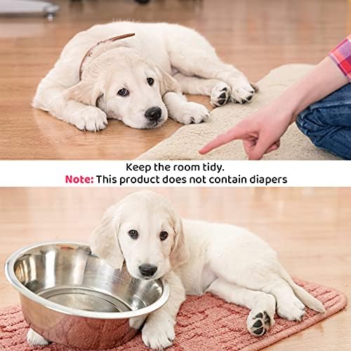 3 Pieces Reusable Female Dog Diapers with Adjustable Suspender Washable Doggy Sanitary Panties Dog Period Diapers Puppy Underwear Jumpsuits for Heat Cycle Female Doggie Pet(S)