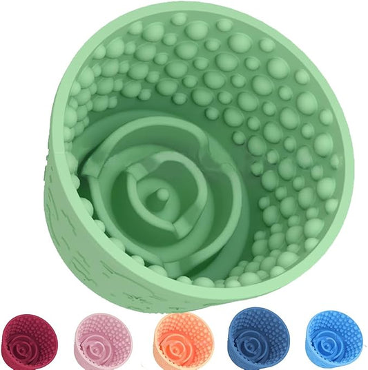Dog Lick Bowl,Anxiety Relief Non-Slip Silicone Treat Bowl,Durable Anti-Choking Long-Lasting Enrichment Slow Feeder Licking Mat for Small Medium Large Breed,Freezable BPA Free Silicone Dishwasher Safe