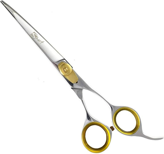 Sharf Gold Touch Grooming Pet Shear, 6.5 Inch Curved Scissors, Use Curved Shears for Cat Shears and Dog Shears Or Any Breed Trimming Cuts