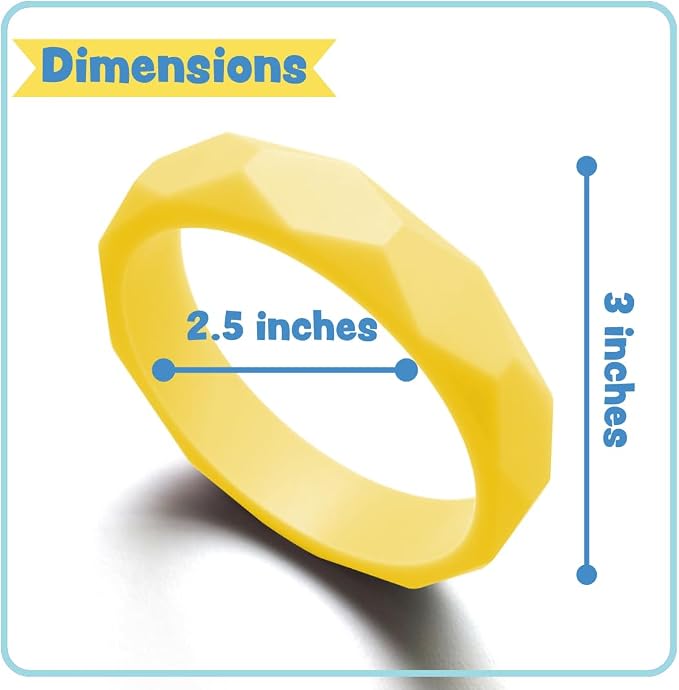 Puppy Teething Rings, Bracelet Food Grade Silicone Chew Toys for Small Dogs and Medium Dog, Puppy Nipping Solution Toys, Chew Toys for Puppies 0-6 Months - Creme Brûlée