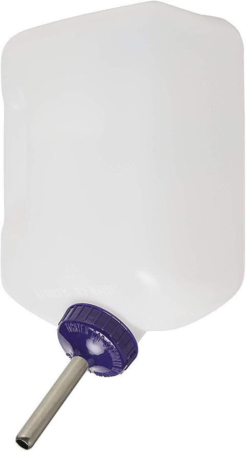 Lixit® All-Weather Rabbit Water Bottle - 64 Ounce Widemouth Cage Water Bottles for Rabbits, Ferrets, Guinea Pigs, Rats, and Other Small Animals (White, 64 Ounce) (Pack of 12)