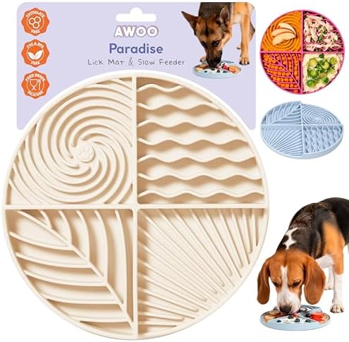 Paradise 3-Pack Bundle – Dog Lick Mats for Slow Feeding & Anxiety - Non-Slip Silicone Slow Feeders with Suction Cups - Dishwasher Safe Pet Dishes for Grooming, Training, and Boredom Relief