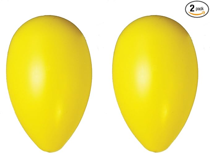 Jolly Pets Jolly Egg Dog Toy, 12 Inches/Large, Yellow (Pack of 2)