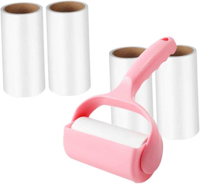 GALPADA 3sets Lint Roller for Clothes Pet Hair Handheld Cleaning Tool Dust Cover Refill Compact Portable Lint for Couch Carpet Furniture