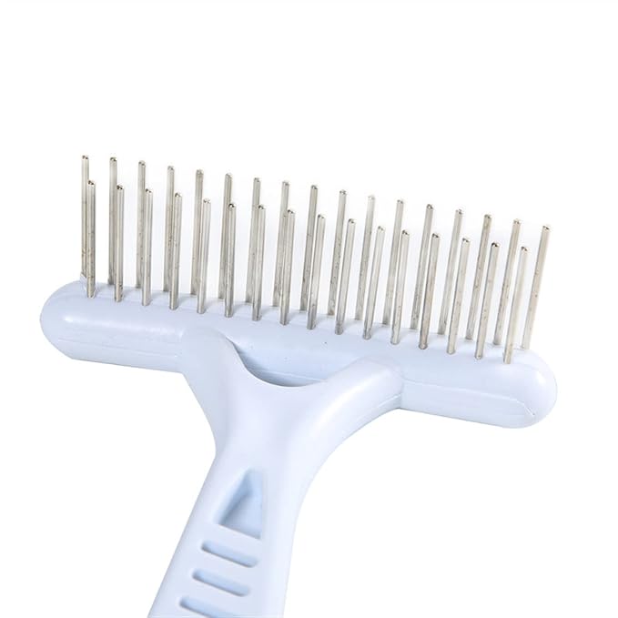 2PCs Pet Dog Brush Short Long Thick Hair Fur Shedding Remove Cat Groom Smooth Rake Comb Cleaning Tool
