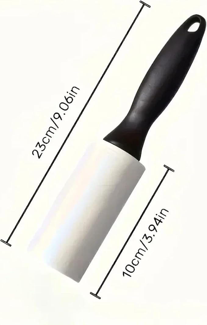 Roller for Eliminating Pet for Furniture,Clothing Carpets Tool for Cleaning Hair Adhesive(2 Handles 6 Paper)