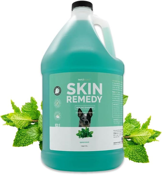 Bark2Basics Skin Remedy Dog Shampoo, 1 Gallon - Red Algae Based CTAB, Alleviates Coat Irritations Naturally, Promotes Healing for Crusting, Scaling and Flaking, Relieves Dry Itchy Sensitive Skin