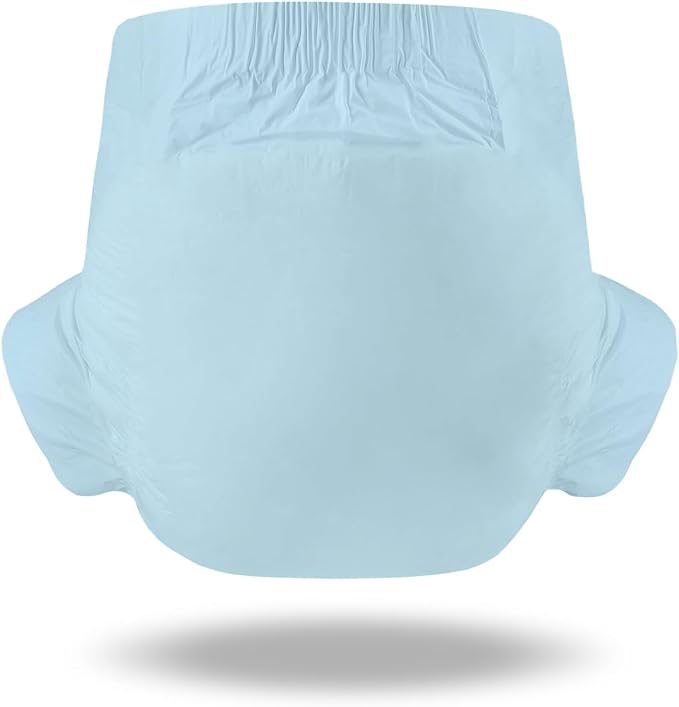 CutiePlusU Disposable Diaper Protective Underwear Absorbent Briefs Dry Surface- Blue 10 Pieces (Medium 28"-38")