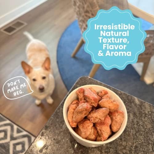 Hotspot Pets Freeze Dried Chicken Hearts for Cats & Dogs- 1LB Bag (300+pcs) USA Made, Healthy Single Ingredient All Natural Grain Free- Resealable -Perfect for Training, Topper or Snack, Allergen-Free