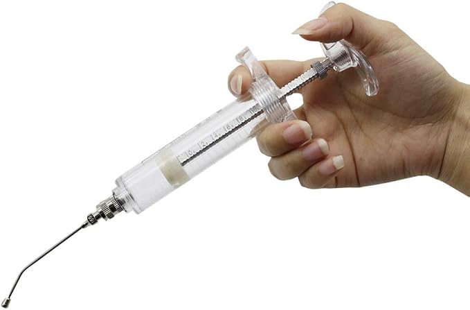 PONLEE Bird Feeding Syringe Manual Feeding Rearing Gavage Curved Needle Medication Tube 20ML
