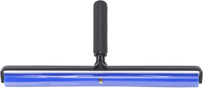Focket Silicone Dust Roller, Reusable Pet Hair Remover with High Elasticity Fast Dust Removal Tool for Clothes Carseats Furniture, Washable Lint Roller Cleaner with Black Plastic Handle (16 Inch)