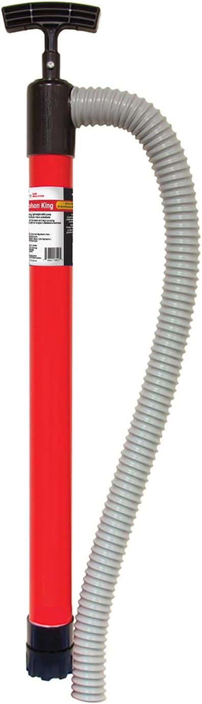 nVent KING INNOVATION 48024 Siphon King 24 in. Utility Hand Pump with 36 in. Hose, Manual Utility Water Transfer Pump for Drainage, Irrigation & Liquid Removal (Formerly: King Innovation)