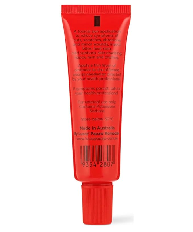 Lucas Papaw Ointment 15g Tubes with Lip Applicator — 3 Pack — Fermented Papaya Lip Balm for Dry, Chapped Lips, Travel Size, Made in Australia