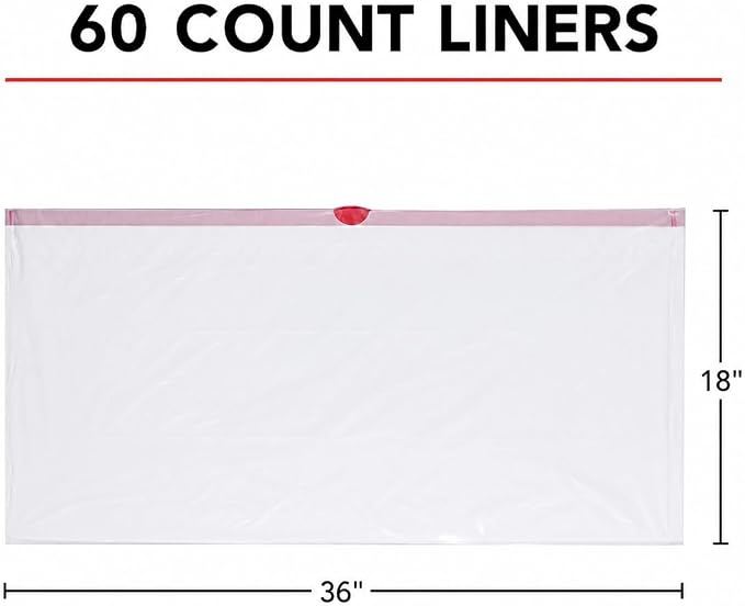 Cat Litter Box Liners 60 Count Drawstring Kitty Litty Waste Liner Clean Up | kitten pet rabbit home liner bags tray liners leak proof heavy duty