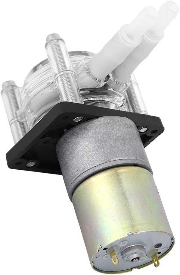 DC Vacuum Pump Strong Suction Self Priming Peristaltic Pump, High for Aquarium Chemicals Liquids and Other Dosing Additives (12V)