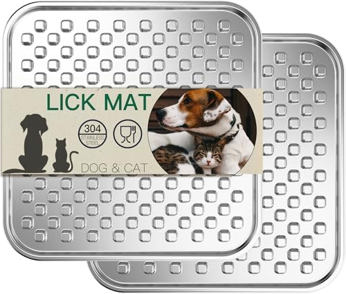 2Pack Lick Mats + Water Bowl Set