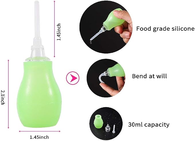 Birds Feeding Syringe Manual Feeding Rearing Gavage Curved Needle Medication Tube Birds Small Pet Feeding Syringe Bird Feeder (50ML)