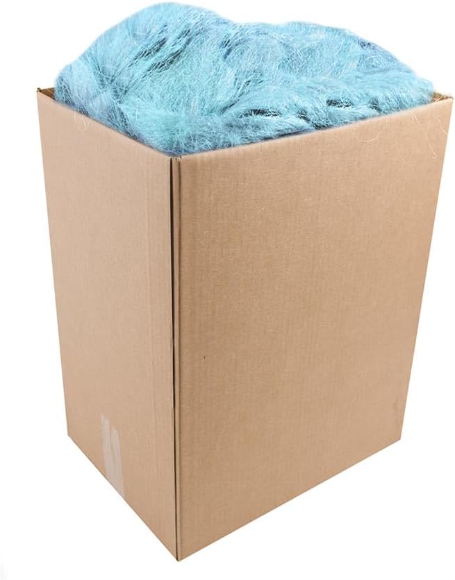 SuperMoss (29959) Natural Sisal Fiber Strands | Decorative Basket Filler, Gift Box Shred, Craft Twine & Vase Decor | Perfect for Cat Toys, Indoor Plants, and Floral Arrangements, 4,950 cu in, Blue