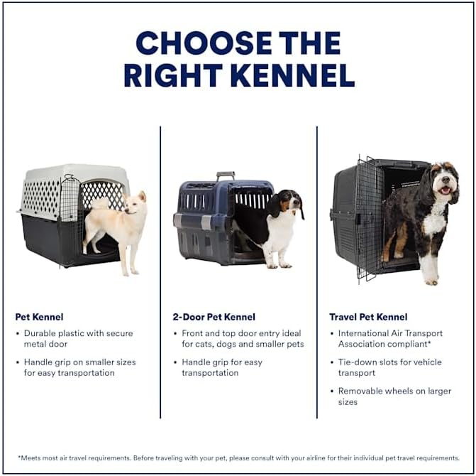 EveryYay by Petco Travel Pet Kennel 28" L X 20.5" W X 21.5" H Black