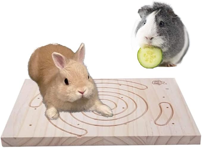 Litewoo Rabbit Scratching Board Molar Chew Toy Cage Mat Board for Rabbit Chinchilla Ferrets Guinea Pig Squirrel Hamster...