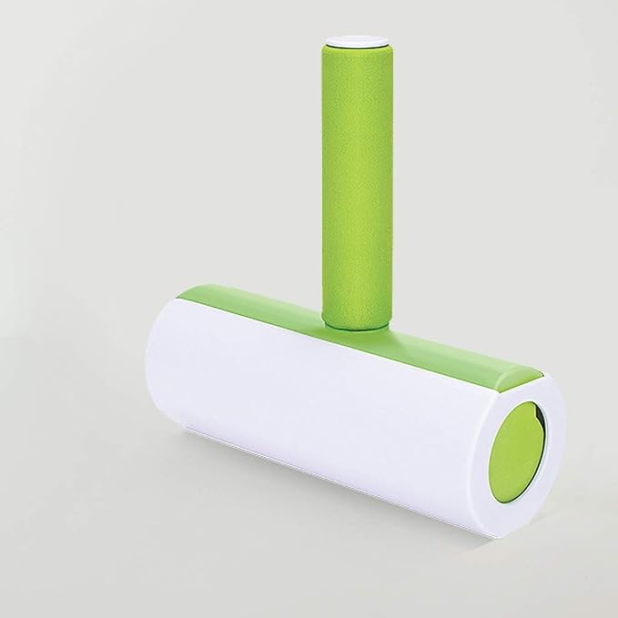 Green Reusable Washable Roller Dust Cleaner Lint Sticking for Clothes Pet Hair Cleaning Household Wiper Tools