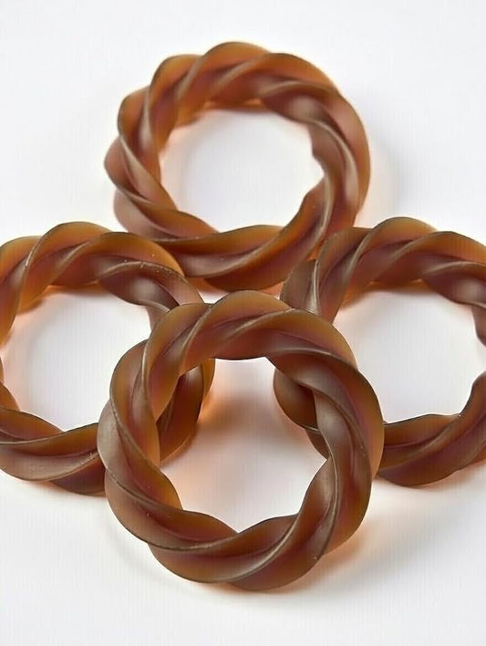 No Rawhide Puppy Teething Rings – Sweet Potato (4 Rings) Grain Free Rawhide Alternative Teething Treats for Puppies