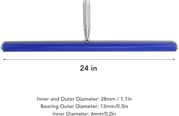 Silicone Lint Remover Roller with Metal Handle Reusable,Static Tool for Fabric,Pet Hair & (24 Inch)