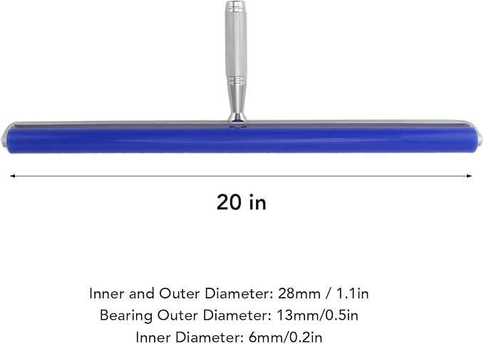 Silicone Roller, Manual Anti Static Cleaner Tool, Dust Removal Rollers for Pet Hair Removal Clothes Furniture Carpet (20 cali)